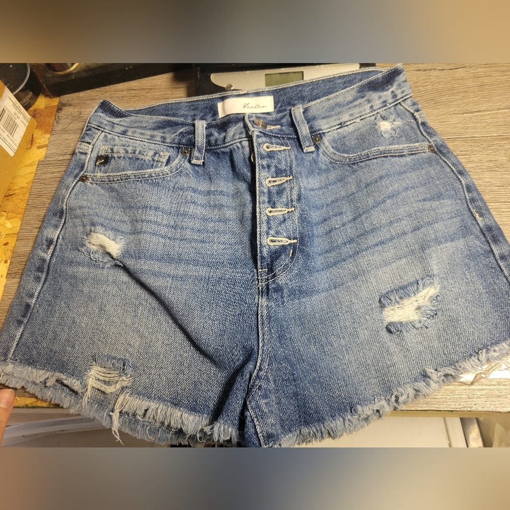 KanCan Women's‎ Button Fly Jean Shorts Size Medium